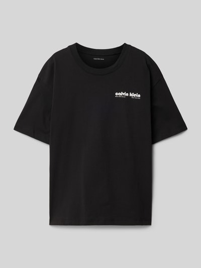 Calvin Klein Jeans Relaxed Fit T-Shirt mit Rundhalsausschnitt Modell 'GEO' Black 1