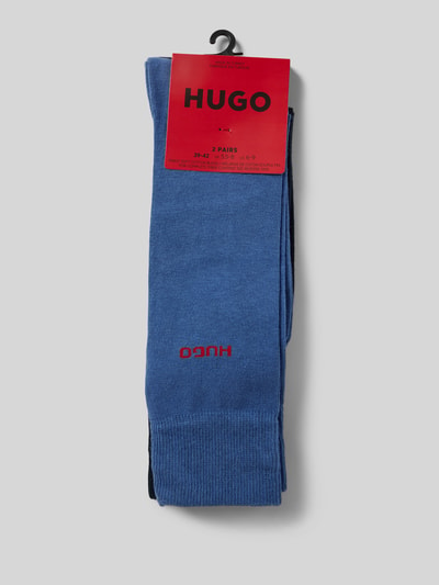 HUGO Socken mit Label-Print im 2er-Pack Blau 3