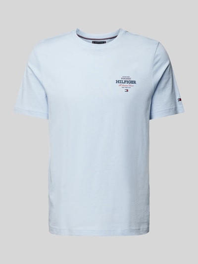 Tommy Hilfiger T-Shirt aus reiner Baumwolle Modell 'ALL AMERICAN' Hellblau 2