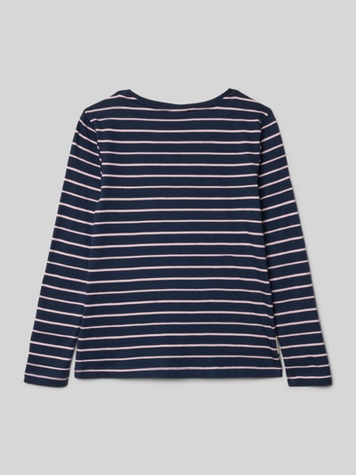 s.Oliver RED LABEL Regular Fit Langarmshirt aus reiner Baumwolle Marine 3