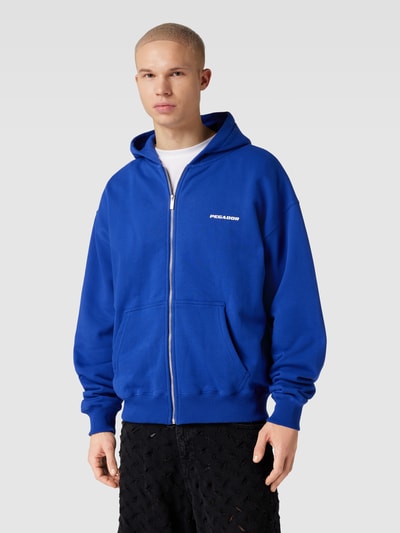 Pegador Oversized Sweatjacke mit überschnittenen Schultern Modell 'LOGO' Royal 4