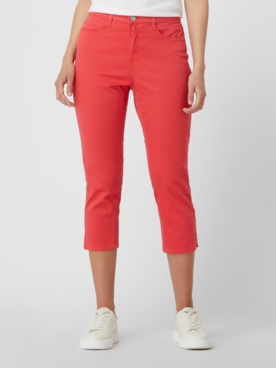 Brax Slim fit capri-jeans met stretch, model 'Mary' Lichtrood - 4