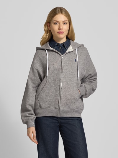 Polo Ralph Lauren Bluza rozpinana z wyhaftowanym logo Ciemnoszary 4