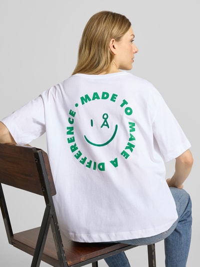 Armedangels Oversized T-Shirt aus reiner Baumwolle Modell 'GIANNAA DIFFERENCE' Weiss 3