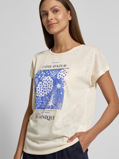 Christian Berg Woman T-shirt z nadrukowanym motywem Złamany biały 3