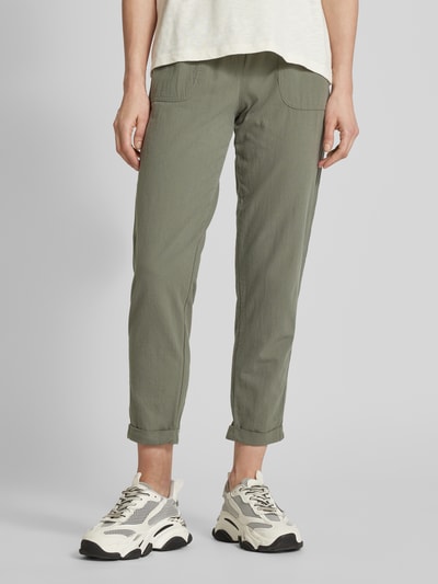 Soyaconcept Regular fit broek met opgestikte zakken, model 'Cissie' Rietgroen - 4