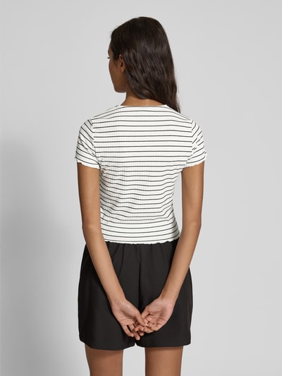 Only Slim Fit T-Shirt mit Viskoseanteil Modell 'EMMA' Offwhite 5
