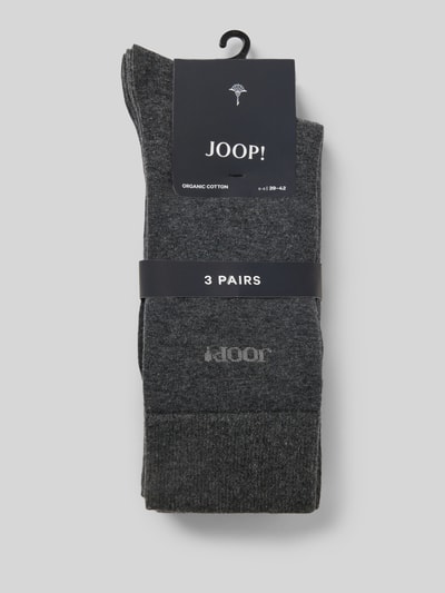 JOOP! Collection Sokken met labelstitching Antraciet - 3