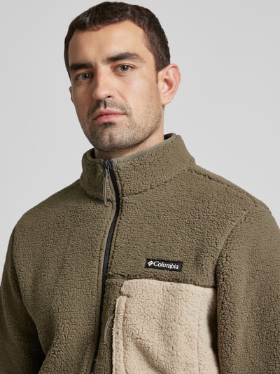 COLUMBIA Sherpa Jacket mit Label-Patch Oliv 3