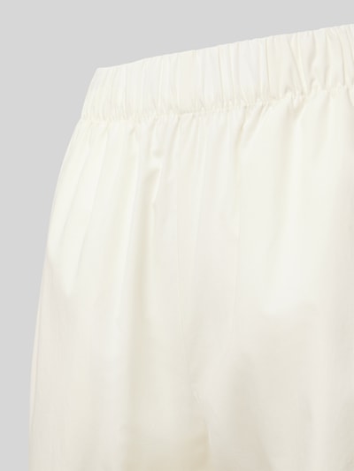 Marc O'Polo Relaxed Fit Lounge-Hose aus reinem Baumwoll-Popeline Offwhite 2