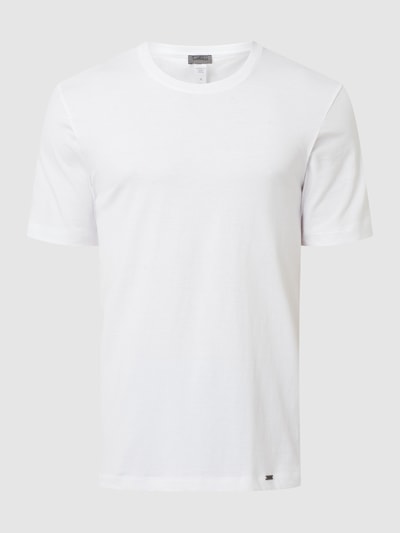 Hanro T-shirt van single-jersey Wit - 2