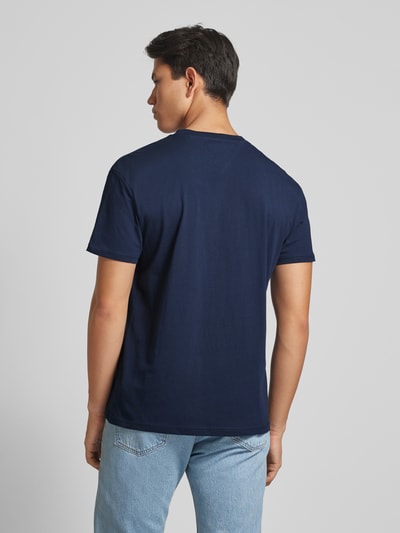 Tommy Jeans T-Shirt mit Label-Stitching Marine 5