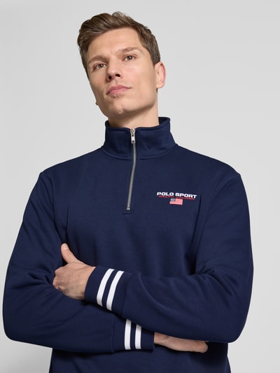 Polo Sport Sweatshirt mit Label-Stitching Dunkelblau 3