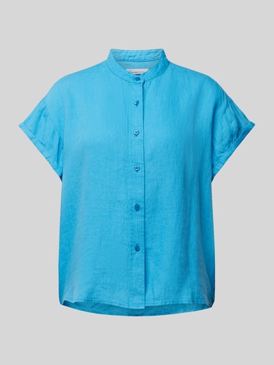 Knowledge Cotton Apparel Overhemdblouse van zuiver linnen Turquoise - 2