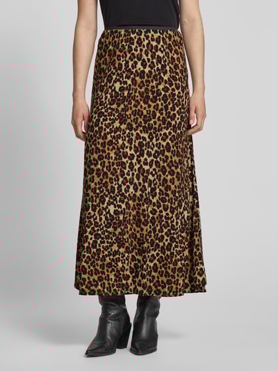 Vero Moda Uitlopende midirok van pure viscose, model 'ALBA' Zwart - 4