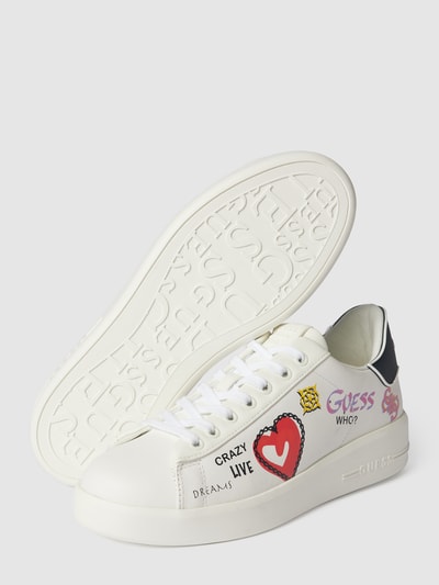 Guess Sneaker mit Motiv-Prints Weiss 4