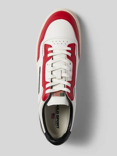 Polo Ralph Lauren Sneakers van leer met labeldetail Wit - 4