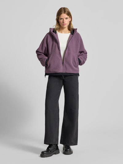 Carhartt Work In Progress Relaxed Fit Fleecejacke mit Reißverschluss Modell 'Helix' Lila 1