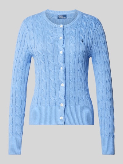 Polo Ralph Lauren Strickjacke mit Knopfleiste Blau 2