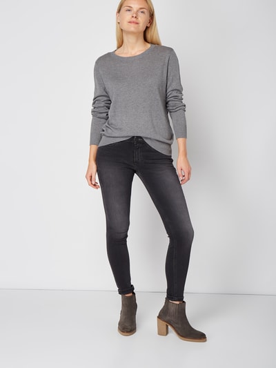 Vero Moda Pullover mit Rundhalsausschnitt  Mittelgrau Melange 1