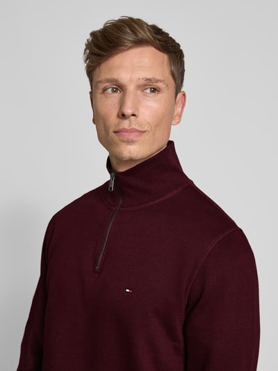 Tommy Hilfiger Pullover van katoenmix Bordeaux - 3