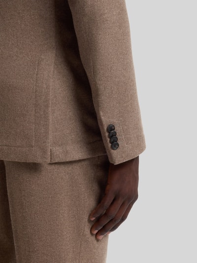 BOSS Marynarka w kroju slim fit z dodatkiem żywej wełny model 'P-Hanry-WG-264' Beżowy 6