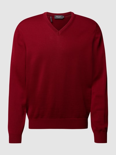 MAERZ Muenchen Pullover van scheerwol  Bordeaux - 2