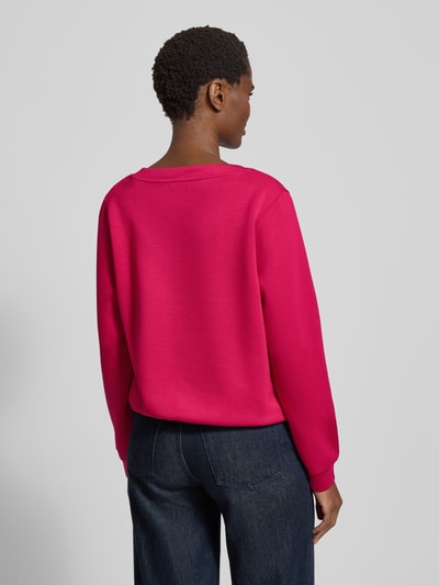 Tom Tailor Regular Fit Sweatshirt mit Viskose-Anteil Pink 5