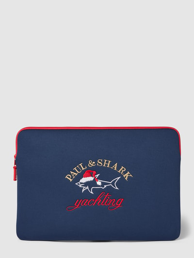 Paul & Shark Wollmütze mit Feinripp-Struktur mit Logo-Patch Black 3