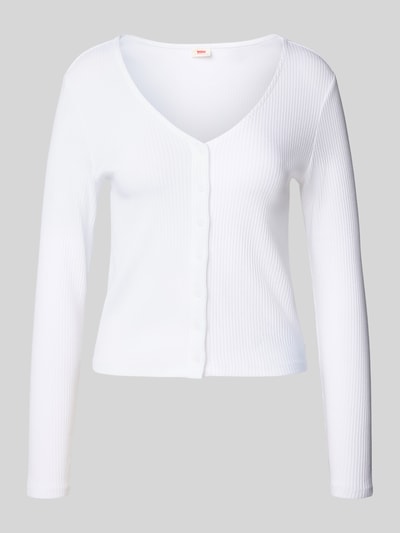 Levi's® Shirt met lange mouwen in riblook met knoopsluiting Wit - 2