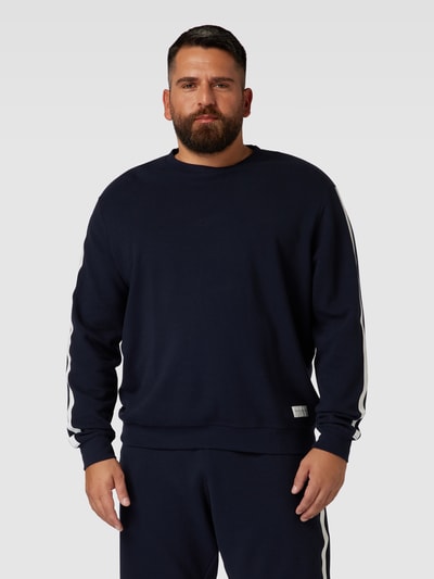 Tommy Hilfiger Big & Tall PLUS SIZE Sweatshirt mit Kontraststreifen Marine 4