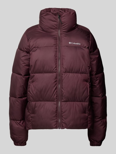 COLUMBIA Steppjacke mit Label-Print Pflaume 2