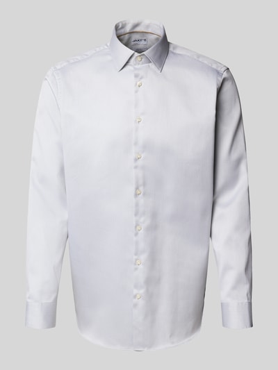 Jake*s Regular Fit Business-Hemd mit Kentkragen Mittelgrau 2