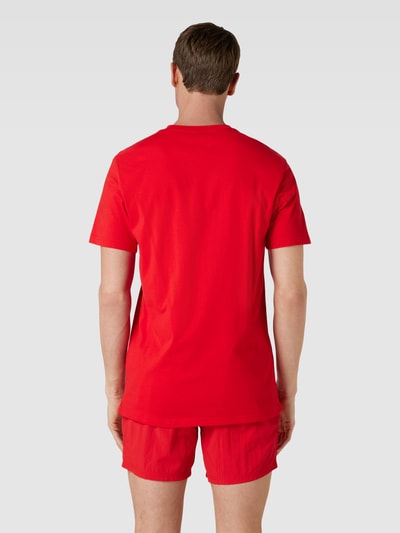 BOSS T-Shirt mit Label-Print Modell 'Basic Logo' Rot 5