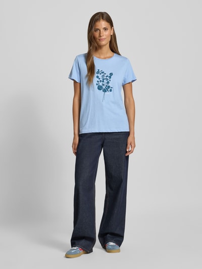 Tom Tailor T-shirt o kroju regular fit z czystej bawełny Jasnoniebieski 1