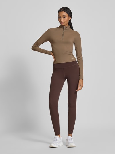 P.E Nation Longsleeve mit Label-Print Taupe 1