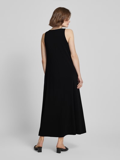 MaxMara Leisure Maxi-jurk met ronde hals, model 'SUPREMO' Zwart - 5