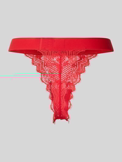 HUGO String aus femininer Spitze Modell 'STRING RL LACE' Rot 3
