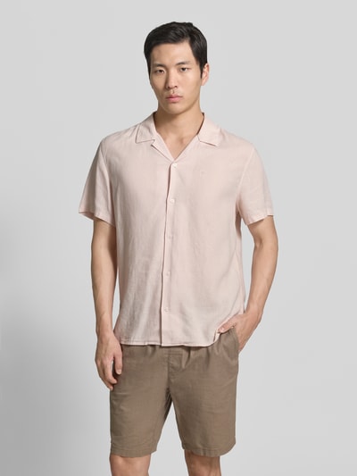 CK Calvin Klein Koszula casualowa o kroju regular fit z mieszanki lnu i lyocellu Piaskowy 4