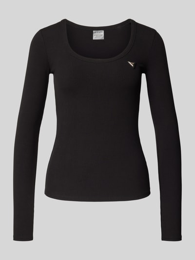 Guess Activewear Shirt met lange mouwen en ronde hals, model 'COLETTE' Zwart - 2