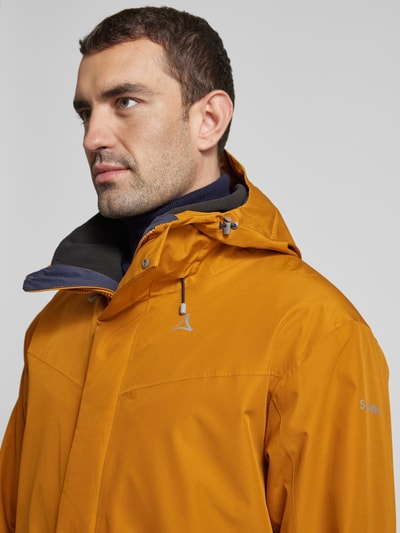 Schöffel Softshell-jack met labelprint, model 'OKERE' Geel - 3