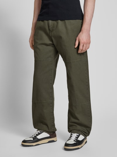 REVIEW Regular fit chino met steekzakken Olijfgroen - 4