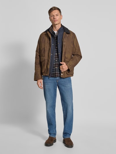 Barbour Slim fit vrijetijdsoverhemd van puur katoen, model 'KYELOCH' Donkerbruin - 1