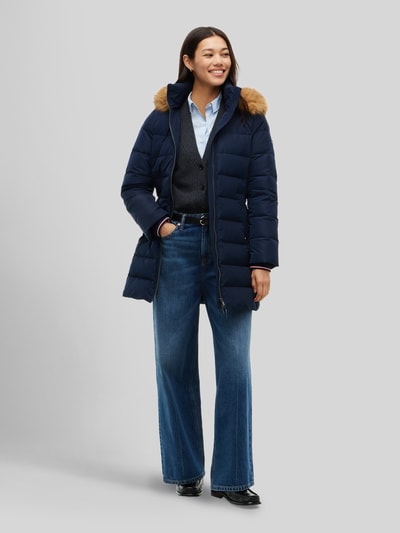 Tommy Hilfiger Steppmantel mit Teddyfell-Kapuze Modell 'TYRA' Marine 4