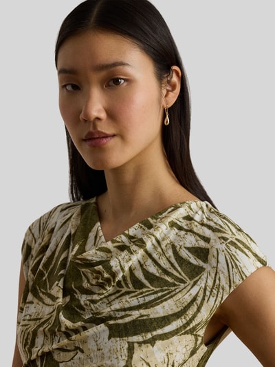 Lauren Ralph Lauren Figurbetontes Freizeitkleid in Midi-Länge Oliv 3