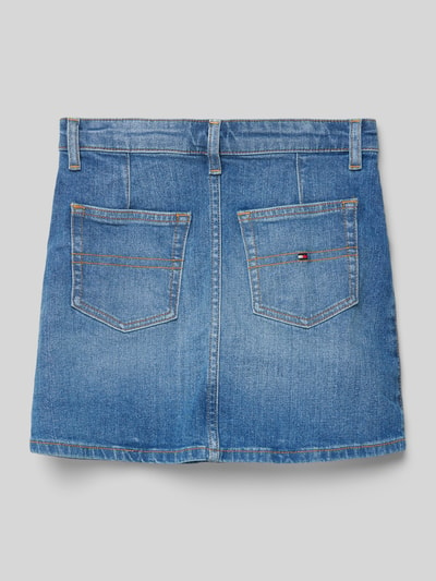 Tommy Hilfiger Teens Jeansrok met knoopsluiting in 5-pocketmodel Blauw - 3