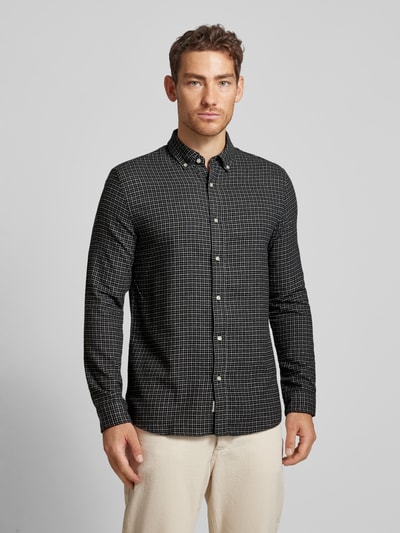 MCNEAL Tailored Fit Freizeithemd mit Button-Down-Kragen  Graphit 4