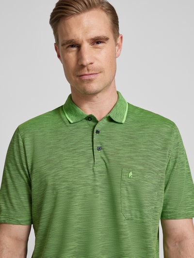 RAGMAN Poloshirt met streepmotief en borstzak Groen - 3
