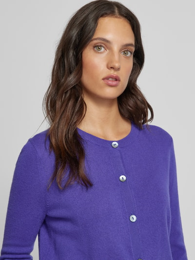 Christian Berg Woman Cardigan mit durchgehender Knopfleiste Violett 3