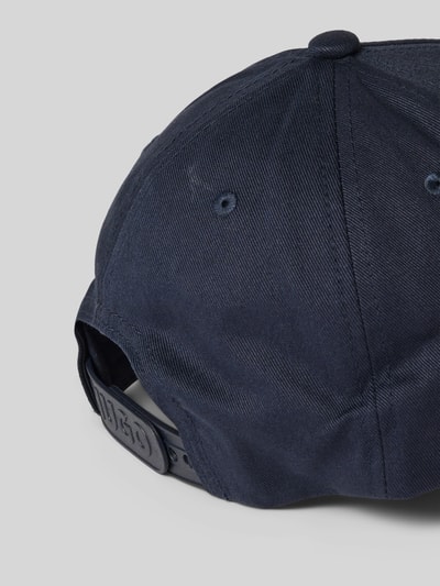 HUGO Baseballpet met labelstitching, model 'Jude' Marineblauw - 3